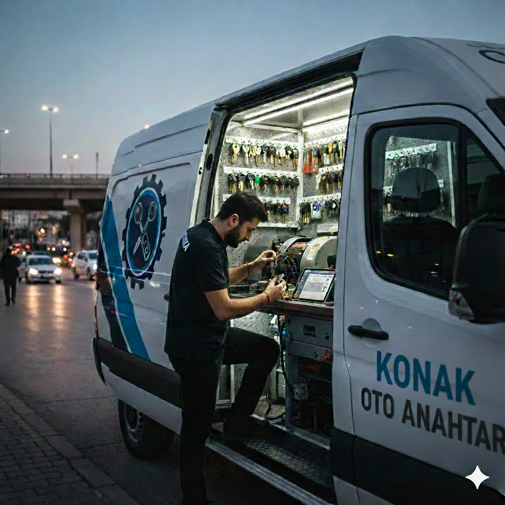 Konak oto anahtar – yedek oto anahtar çalışması
